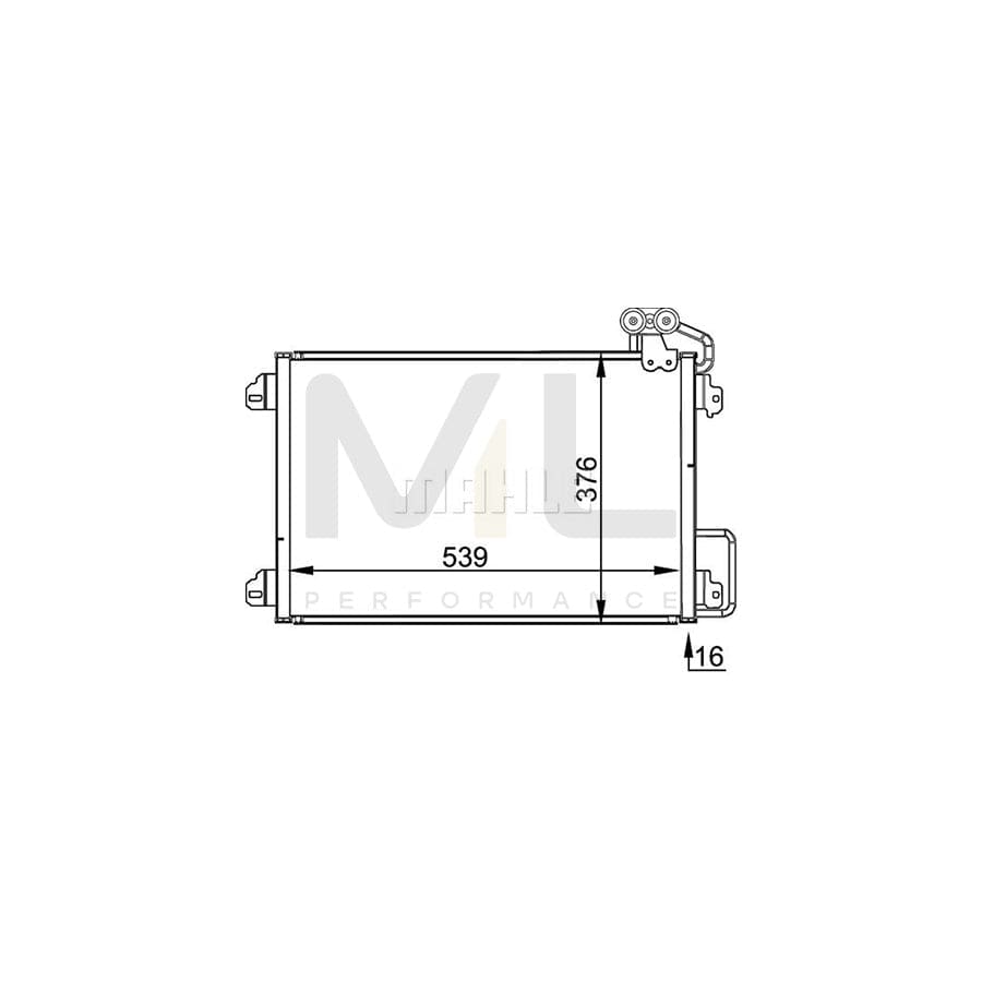 MAHLE ORIGINAL AC 304 000P Air conditioning condenser without dryer | ML Performance Car Parts