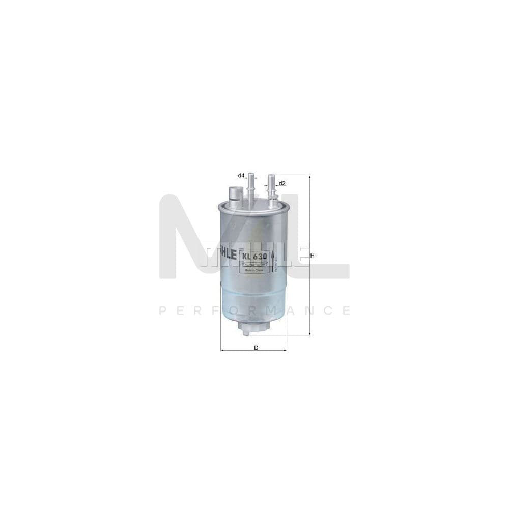 MAHLE ORIGINAL KL 630 Fuel filter In-Line Filter | ML Performance Car Parts