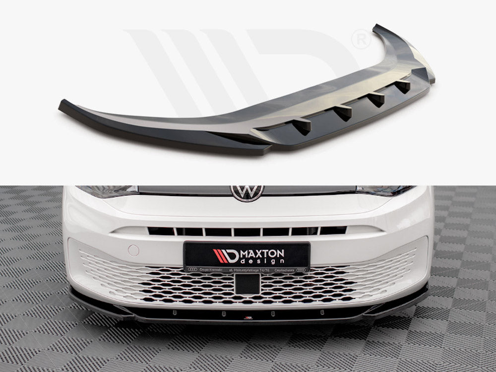 Maxton Design VW-CA-5-FD1T Front Splitter V.1 VW Caddy MK5 (2020-) | ML Performance UK Car Parts