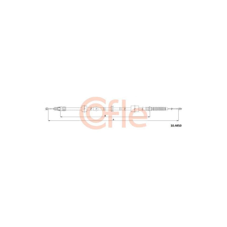 Cofle 92.10.4450 Hand Brake Cable For Jaguar X-Type