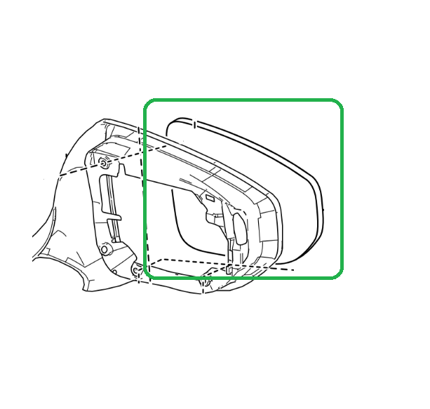 Genuine Lexus 87931-76340 UX Phase 1 O/S Wing Mirror Glass