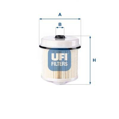 UFI 26.132.00 Fuel Filter For Isuzu Elf Platform / Chassis (Nkr8_, Nkq8_)