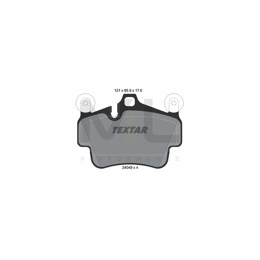 TEXTAR 2404903 Brake pad set prepared for wear indicator | ML Performance Car Parts