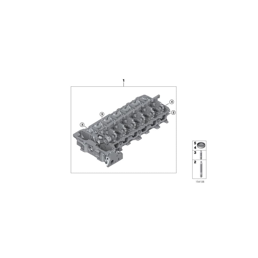 Genuine BMW 11127566806 E91 E92 E60 Cylinder Head (Inc. 325i, 330xi & 525i) | ML Performance UK Car Parts