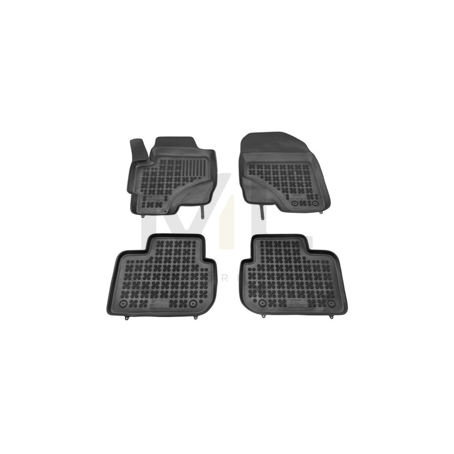 REZAW PLAST 202302 Floor mat set for MITSUBISHI Colt VI (Z30) Elastomer, Front and Rear, Black | ML Performance Car Parts