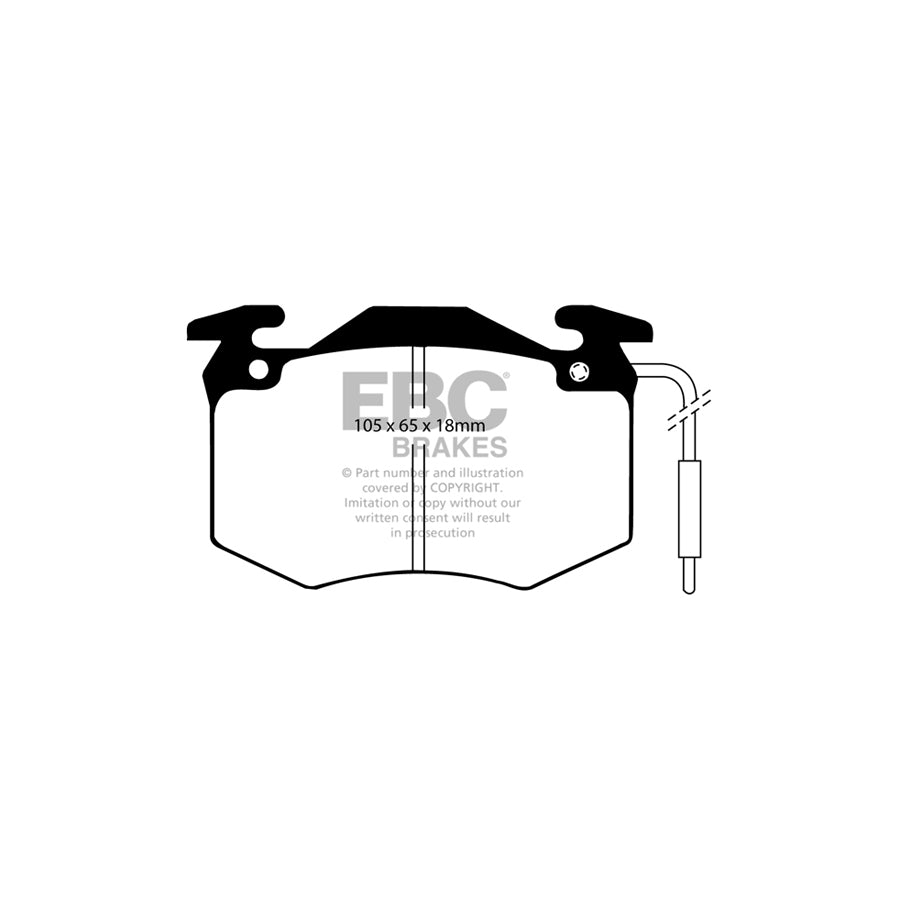 EBC DP3546C Alpine Renault Redstuff Front/Rear Brake Pads - Bendix Caliper (Inc. A310 & Alpine) 2 | ML Performance UK Car Parts