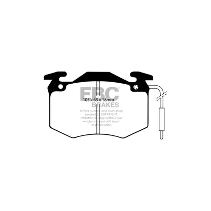 EBC DP3546C Alpine Renault Redstuff Front/Rear Brake Pads - Bendix Caliper (Inc. A310 & Alpine) 2 | ML Performance UK Car Parts