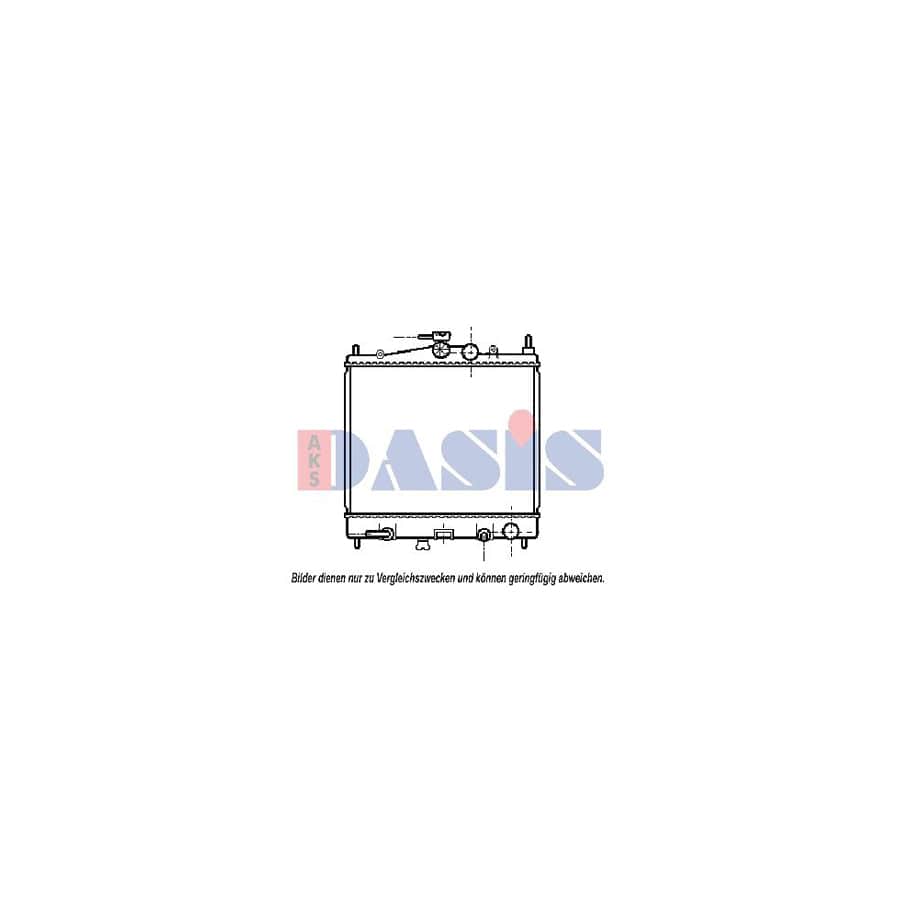 AKS Dasis 070066N Engine Radiator For Nissan Micra III Hatchback (K12) | ML Performance UK