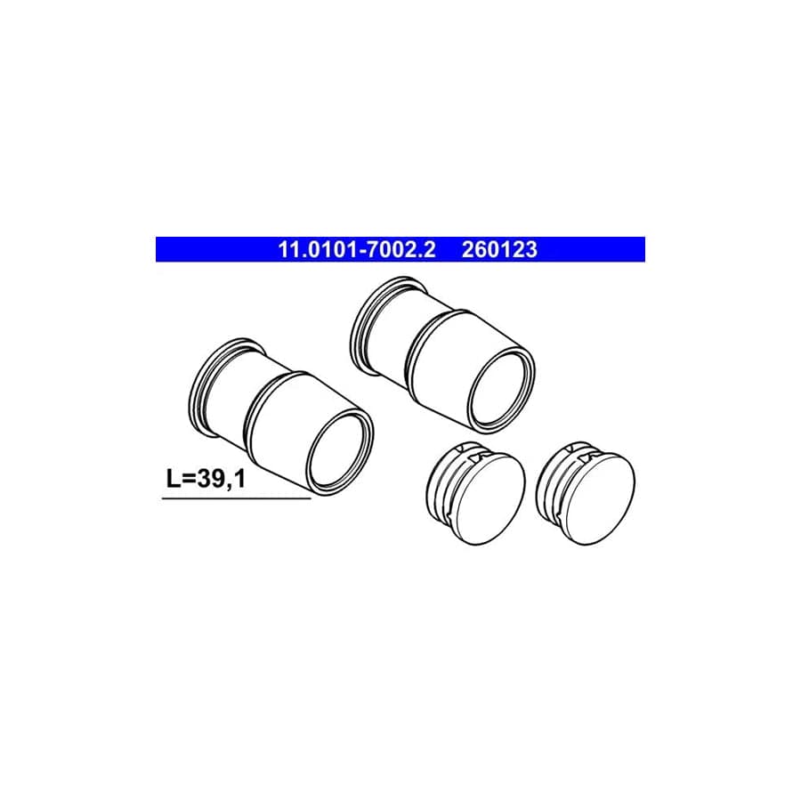 ATE 11.0101-7002.2 Guide Sleeve Kit, Brake Caliper