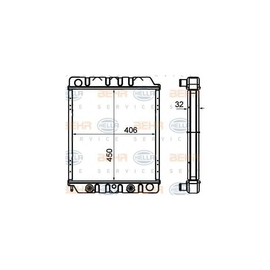 Hella 8MK 376 706-791 Engine Radiator