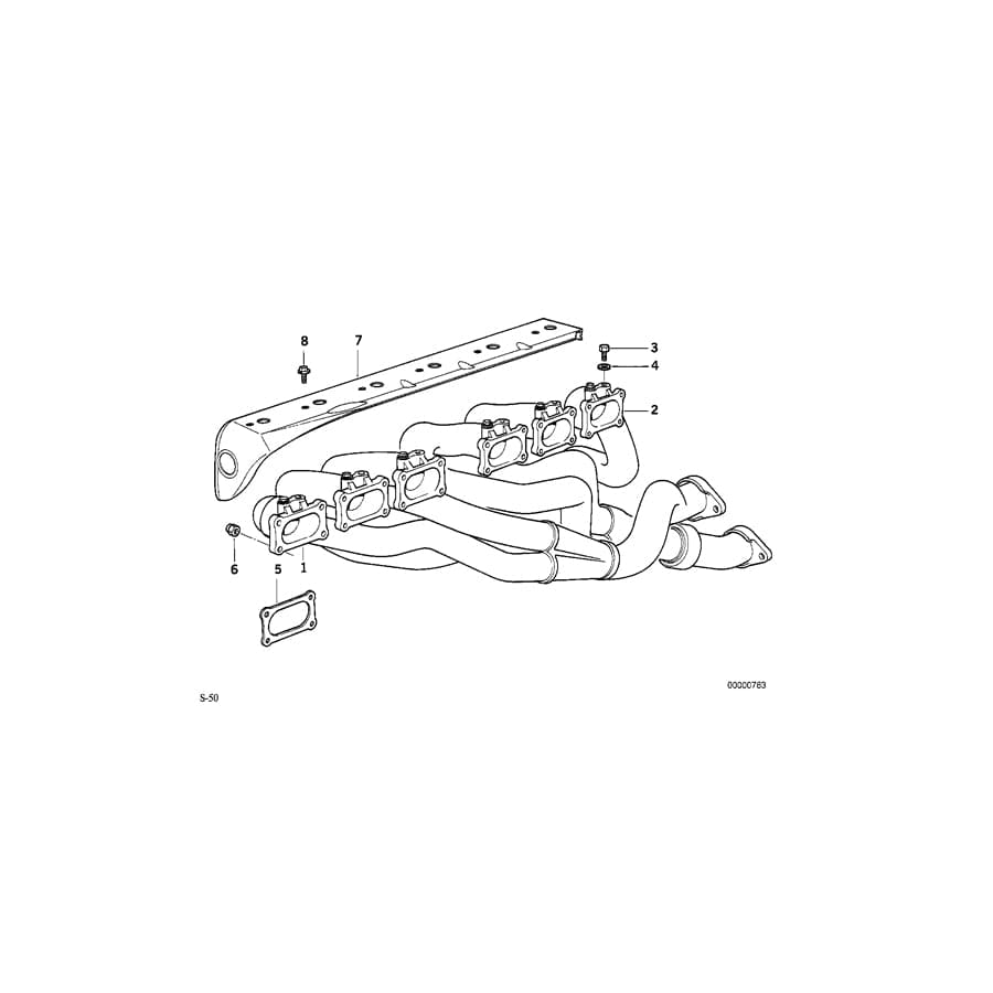 Genuine BMW 11621403394 E36 Exhaust Manifold, Front ZYL.1-3 (Inc. M3) | ML Performance UK Car Parts