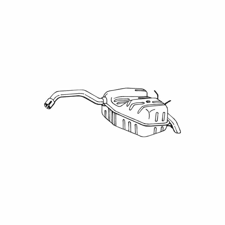 Bosal 200-547 Rear Silencer For Renault Safrane I Phase 1 Hatchback (B54)