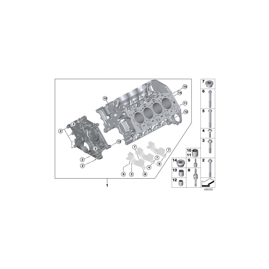 Genuine BMW 11258600381 G12 G05 G11 Piston (Inc. 750LiX 4.0, 750iX & X5 50iX) | ML Performance UK Car Parts