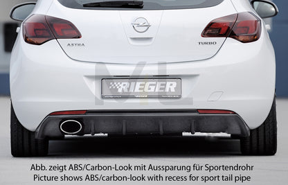 Rieger 00051315 Opel Astra J Rear Diffuser 2 | ML Performance UK Car Parts