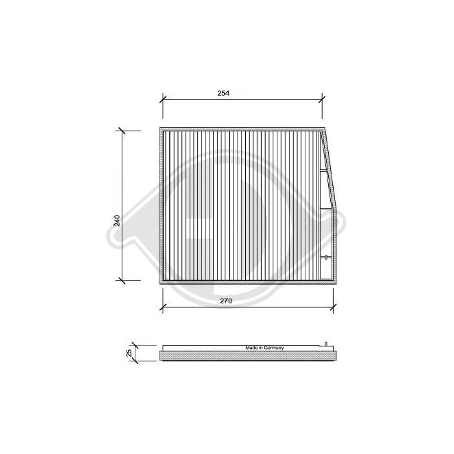 DIEDERICHS DCI0078 Pollen Filter | ML Performance UK Car Parts