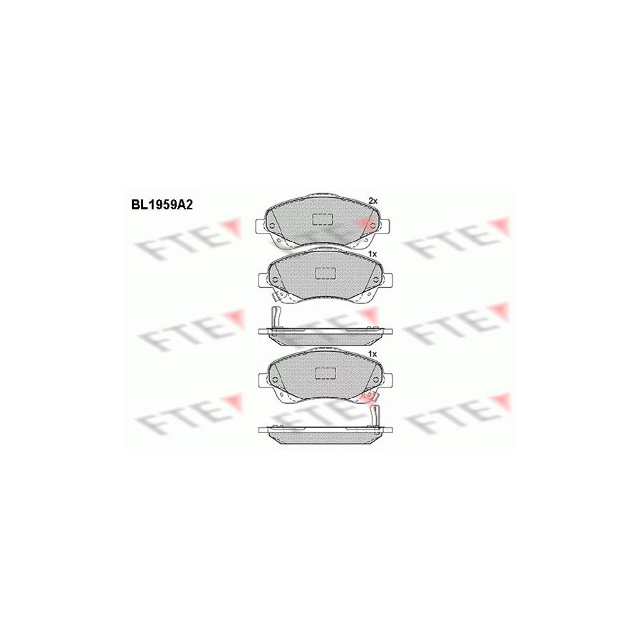 Fte BL1959A2 Brake Pad Set | ML Performance UK Car Parts