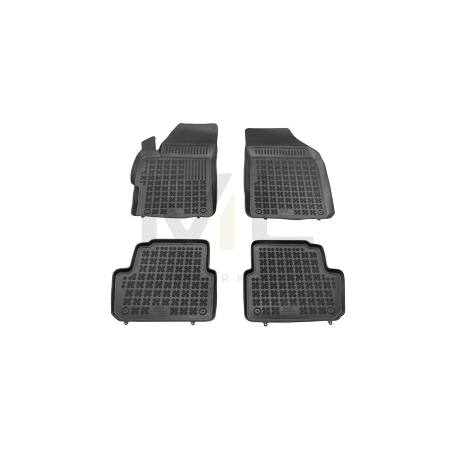 REZAW PLAST 202109 Floor mat set for CHEVROLET Spark (M300) Elastomer, Front and Rear, Black | ML Performance Car Parts