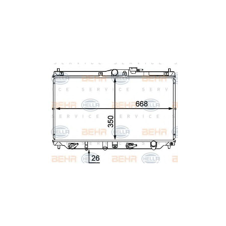 Hella 8MK 376 707-431 Engine Radiator