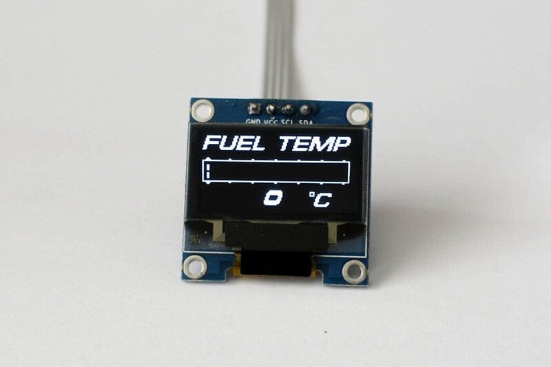 Zada Tech OLED 1.3" Digital Single fuel temperature gauge (Celcius) 