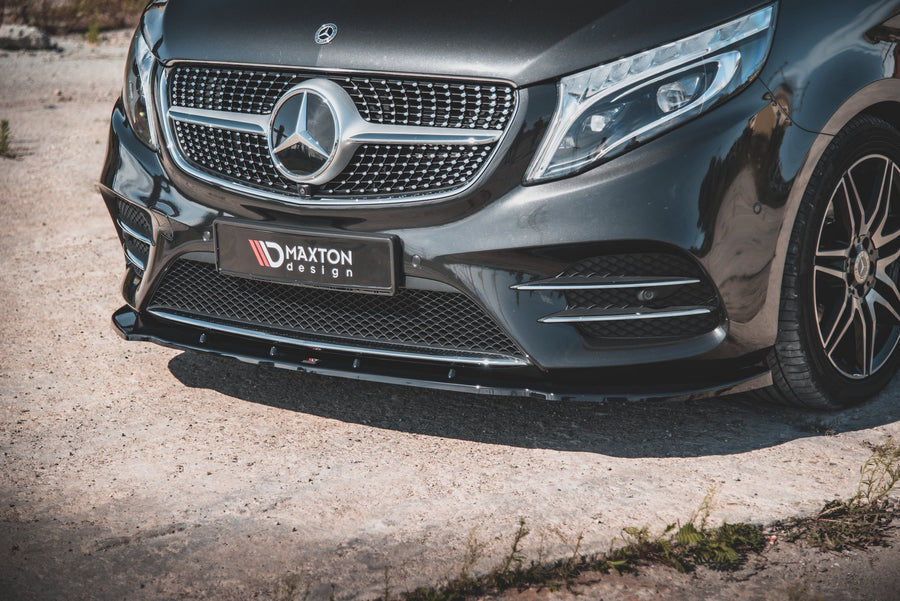 Maxton Design Mercedes Benz V-Class AMG-Line W447 Facelift Front Splitter V.2