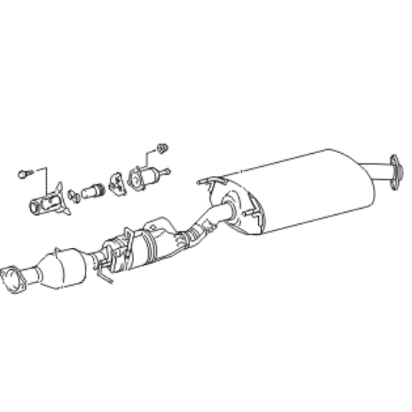 Genuine Lexus 17420-31140 RX350 Phase 2 Centre Exhaust W/Catalytic Converter