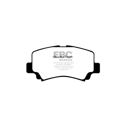 EBC DP1291 Opel Suzuki Vauxhall Ultimax Front Brake Pads 2 | ML Performance UK Car Parts