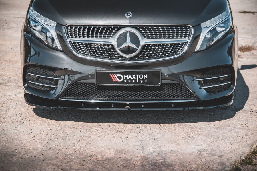 Maxton Design Mercedes Benz V-Class AMG-Line W447 Facelift Front Splitter V.2