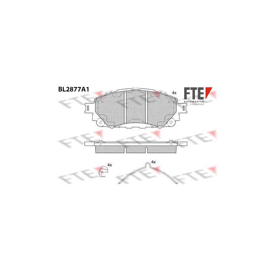 Fte BL2877A1 Brake Pad Set For Toyota Hilux Viii Pickup | ML Performance UK Car Parts