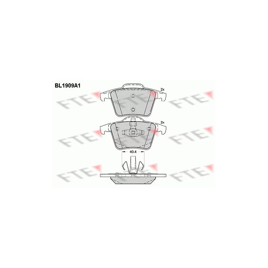 Fte 9010498 Brake Pad Set For Volvo Xc90 I (C, 275) | ML Performance UK Car Parts