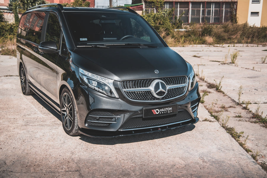 Maxton Design Mercedes Benz V-Class AMG-Line W447 Facelift Front Splitter V.2