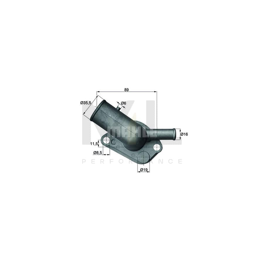 MAHLE ORIGINAL TI 64 87D Engine thermostat Opening Temperature: 87��C, with seal | ML Performance Car Parts