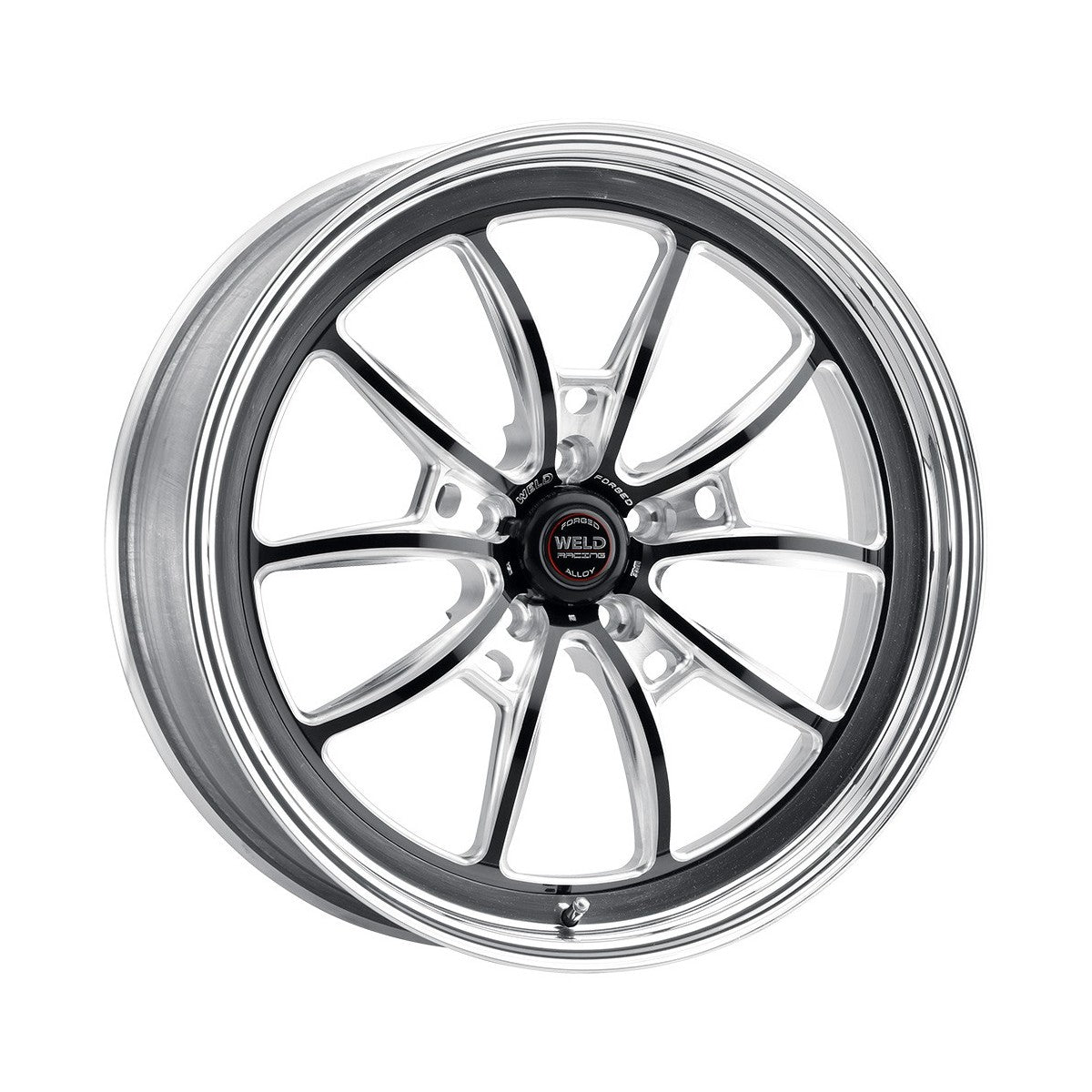 Weld 80HB0105C77A S80 Wheel 20x10.5 5x5 ET50 BS7.7 Black Center - Polished Shell