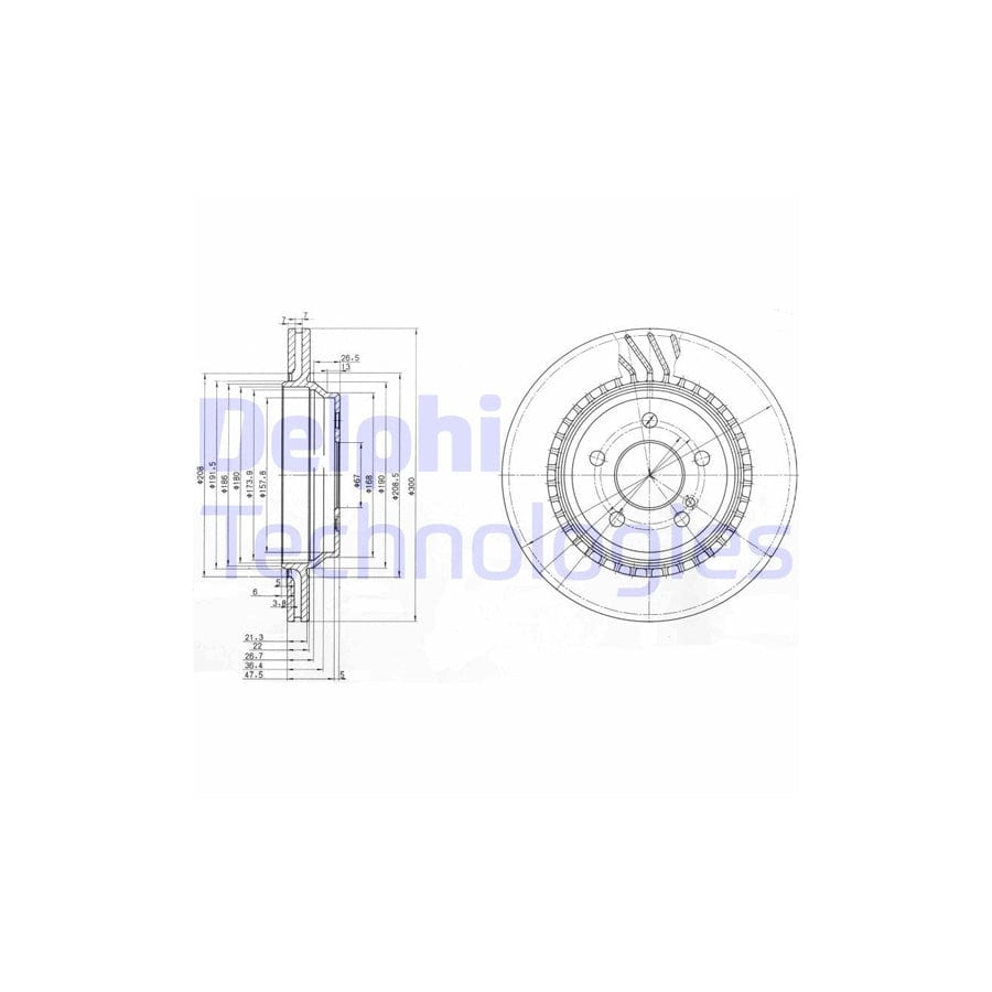 Delphi Bg3726 Brake Disc