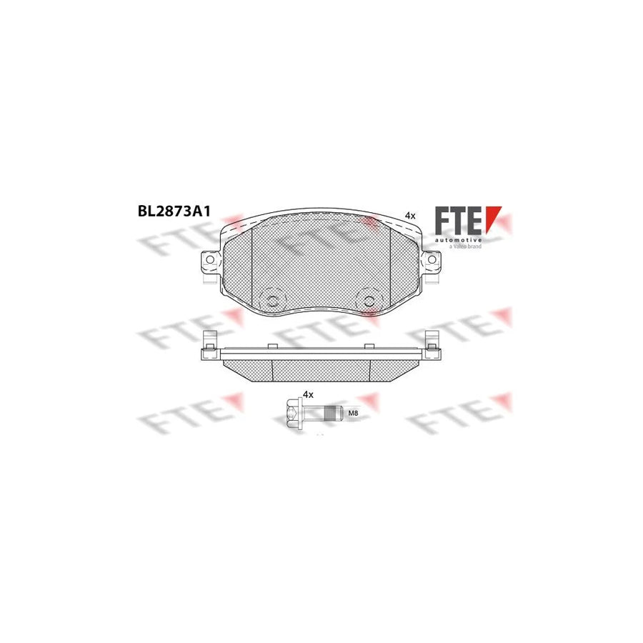 Fte BL2873A1 Brake Pad Set For Renault Megane | ML Performance UK Car Parts