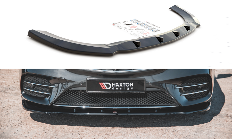 Maxton Design ME-V-447F-AMGLINE-FD2T Front Splitter V.2 Mercedes Benz V-Class AMG-Line W447 Facelift | ML Performance UK Car Parts