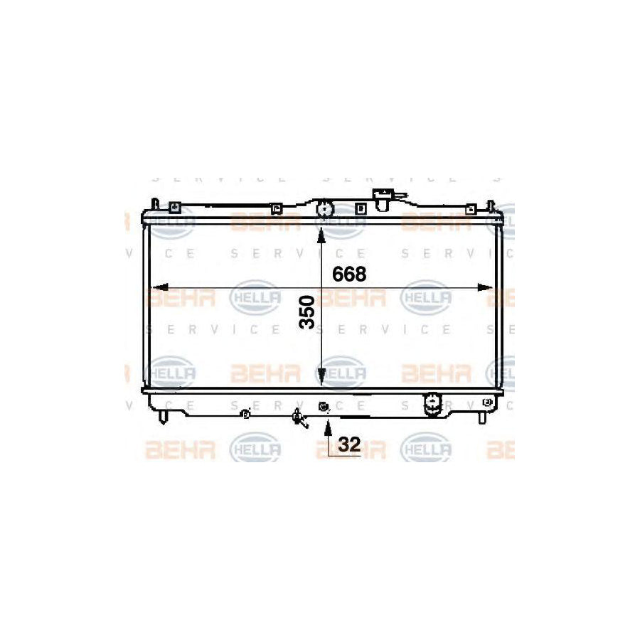 Hella 8MK 376 707-351 Engine Radiator