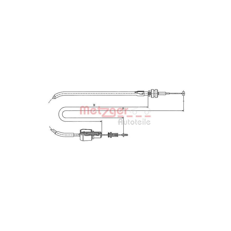 METZGER 11.1247 Throttle Cable for OPEL ASTRA | ML Performance UK Car Parts