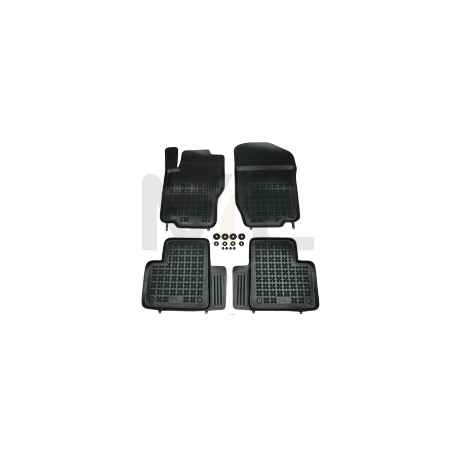 REZAW PLAST Tailored 201709 Floor mat set suitable for MERCEDES-BENZ ML-Class (W164) Elastomer, Front and Rear, Quantity: 4, Black | ML Performance Car Parts