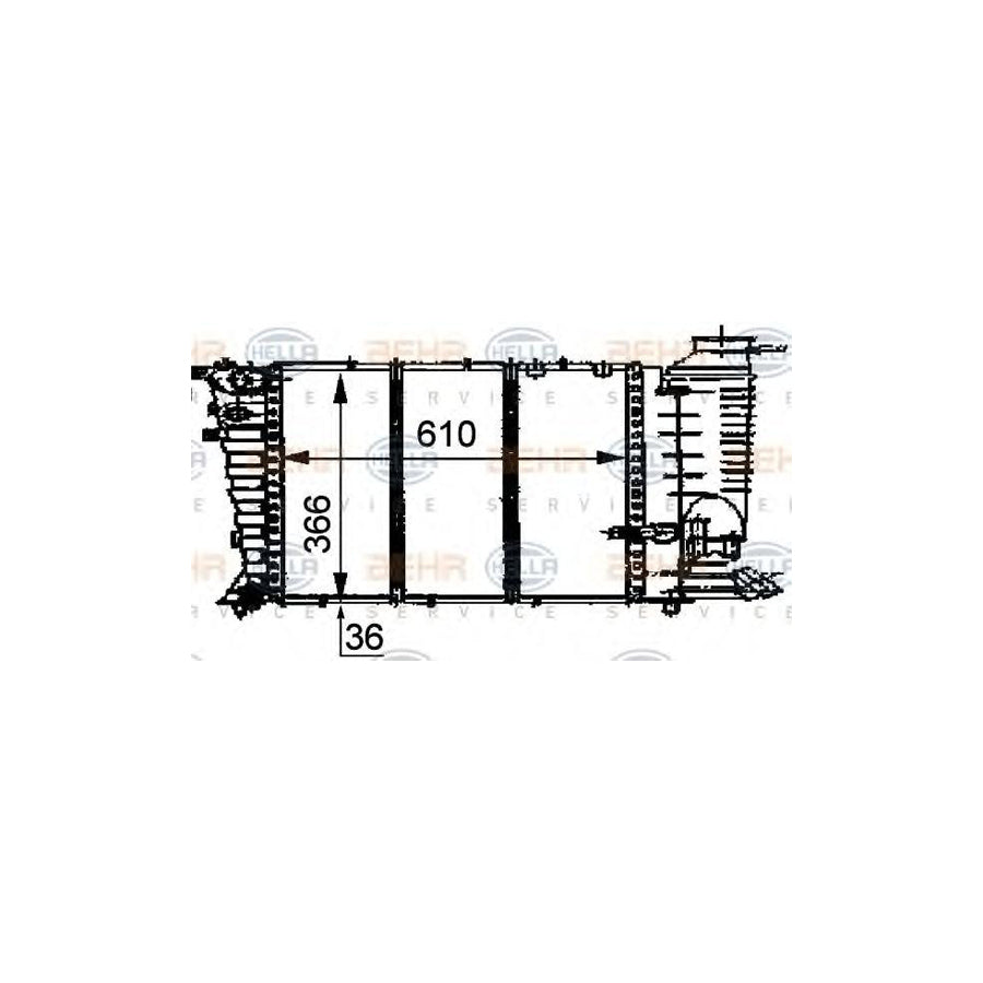 Hella 8MK 376 707-281 Engine Radiator