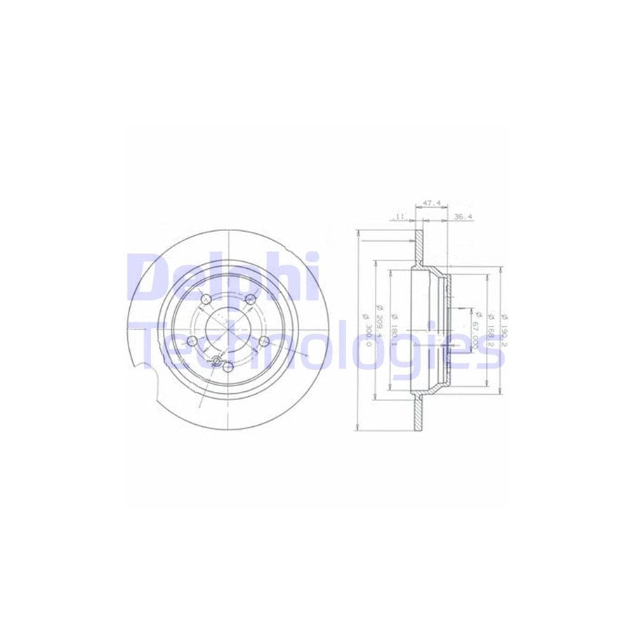 Delphi Bg3725 Brake Disc