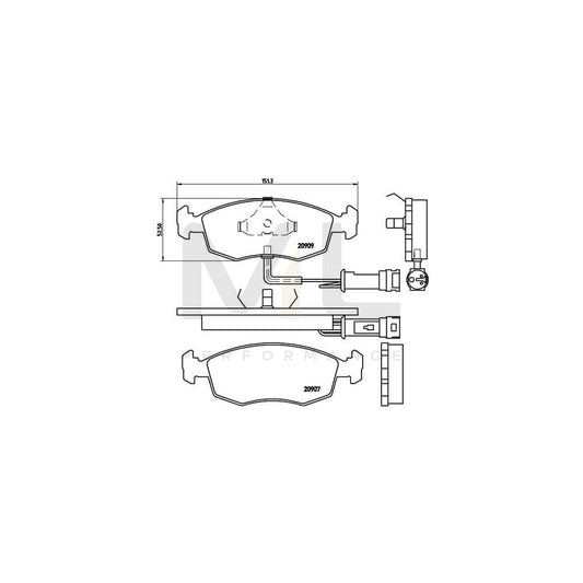 Brembo P 24 007 Brake Pad Set | ML Performance Car Parts