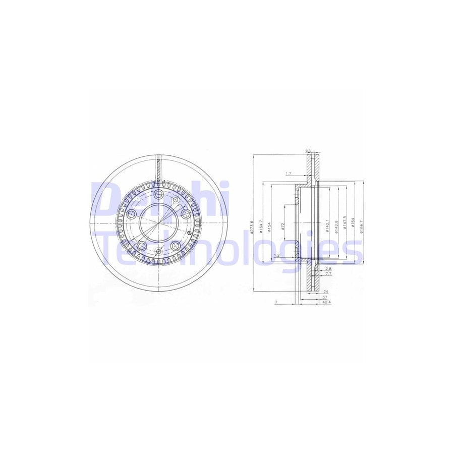 Delphi Bg3724 Brake Disc