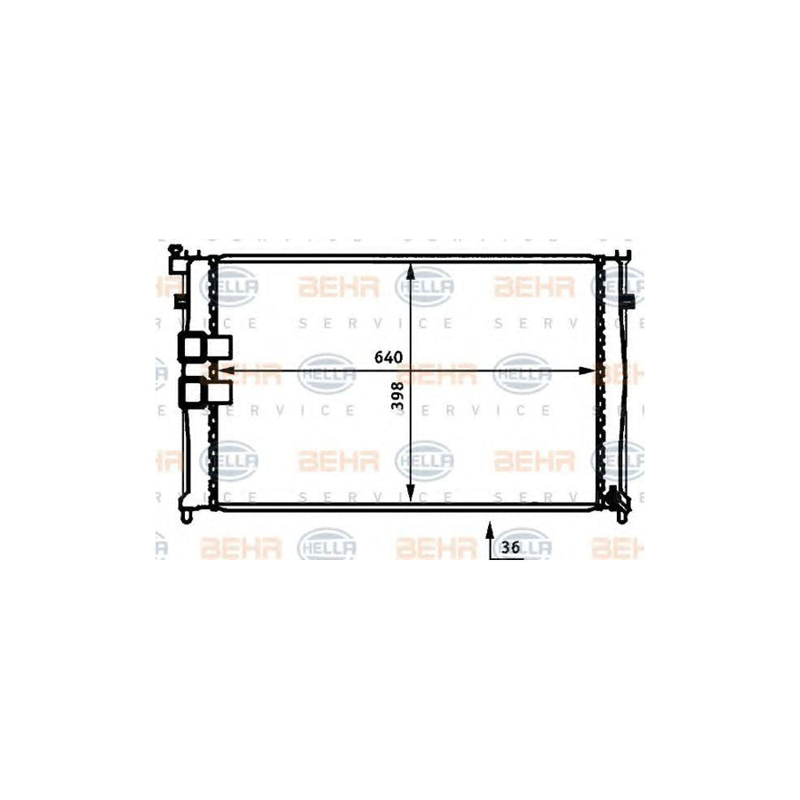 Hella 8MK 376 707-251 Engine Radiator