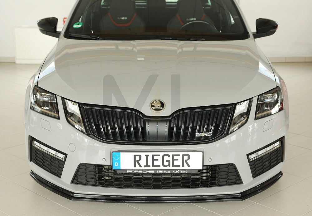 Rieger 00088140 Skoda 5E Octavia RS Front Splitter 7 | ML Performance UK Car Parts