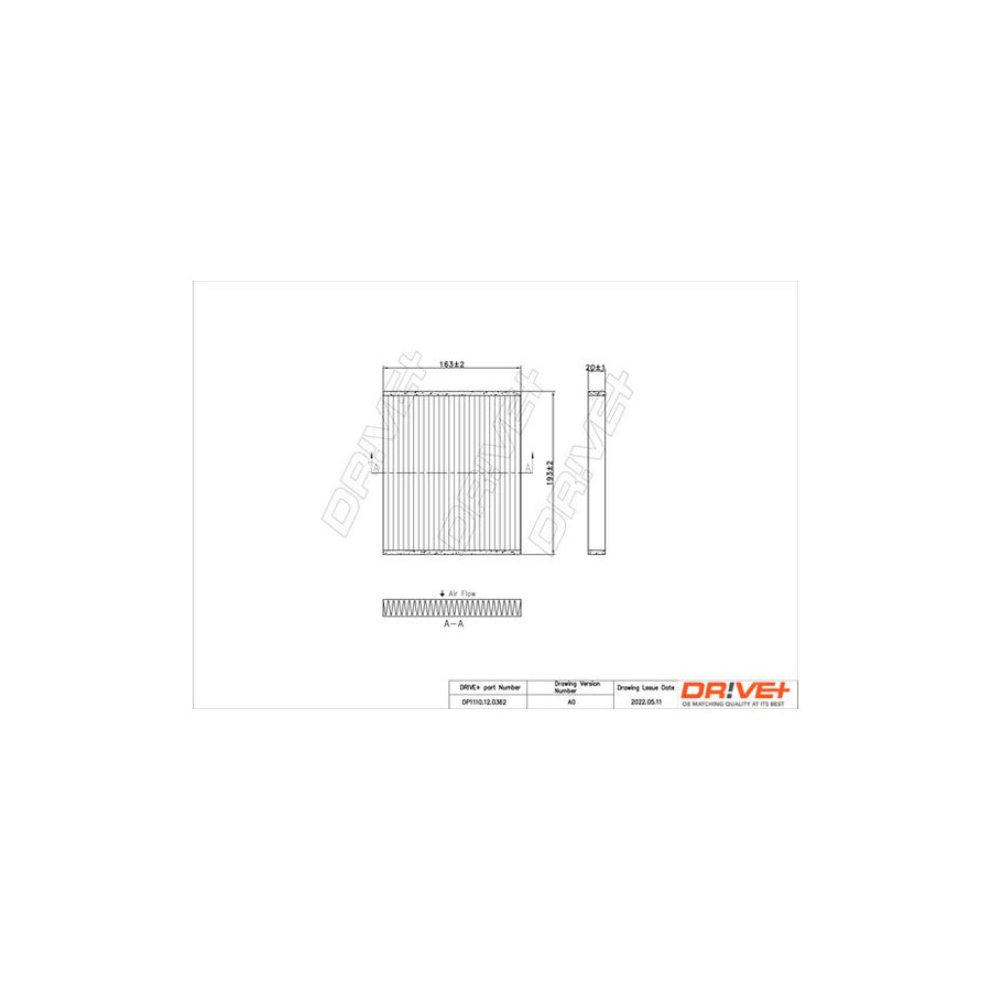 Dr!Ve+ DP1110.12.0362 Pollen Filter | ML Performance UK Car Parts