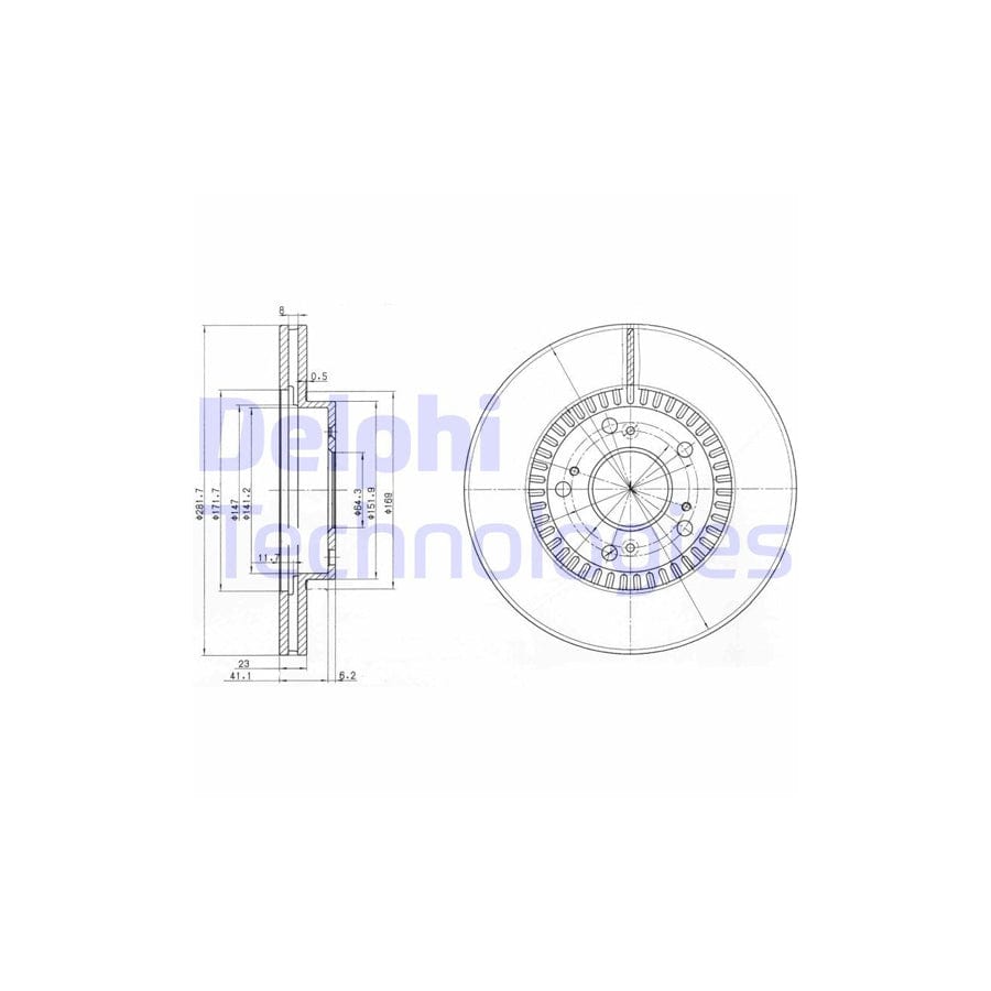 Delphi Bg3720 Brake Disc