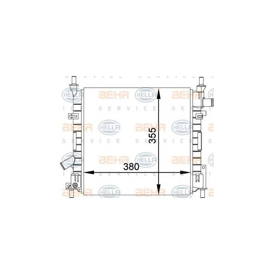 Hella 8MK 376 764-241 Engine Radiator