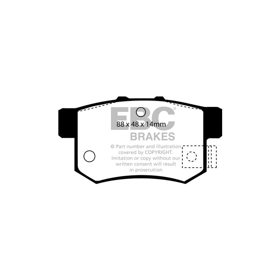 EBC PDKR369 Honda Rover Ultimax Rear Brake Pad & Plain Disc Kit - Akebono Caliper 2 | ML Performance UK Car Parts