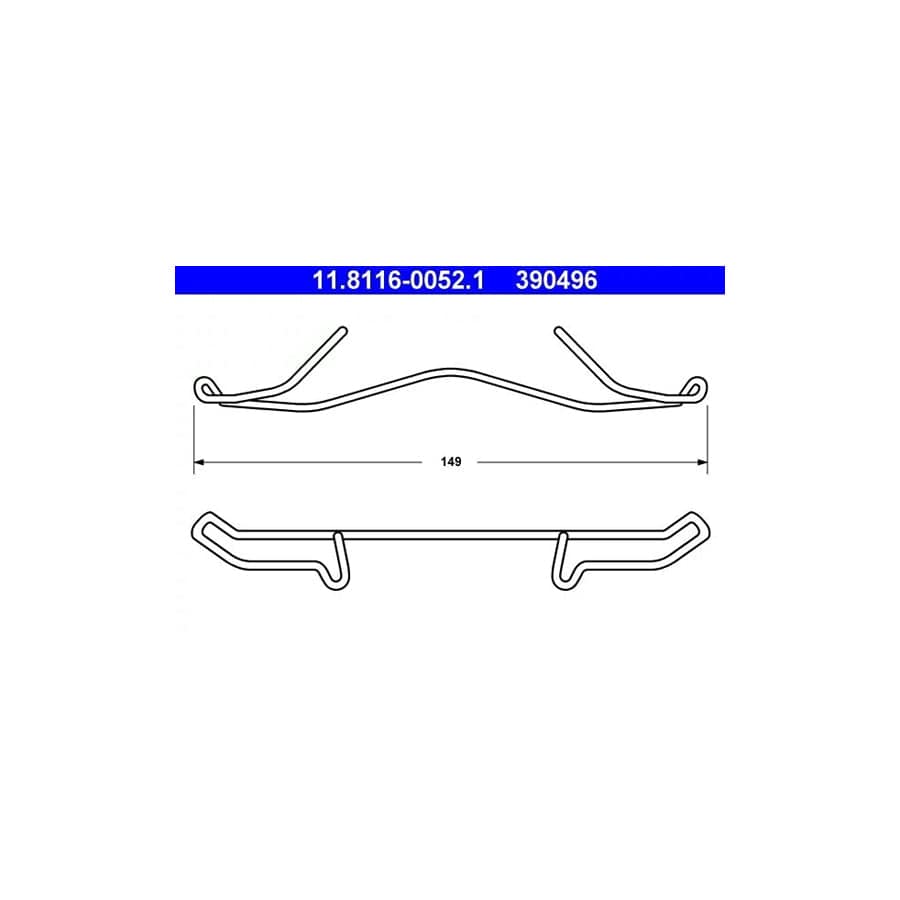 ATE 11.8116-0052.1 Spring, Brake Caliper