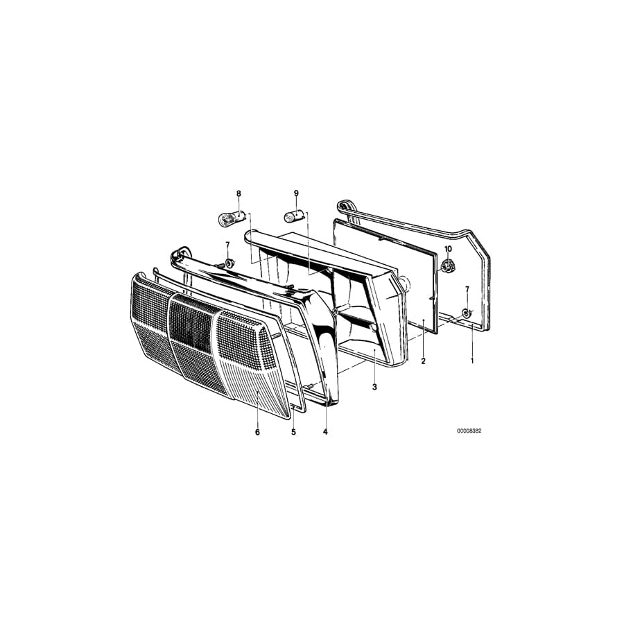 Genuine BMW 63211354440 E12 Sealing Frame Right (Inc. 518, 520i & 525) | ML Performance UK Car Parts